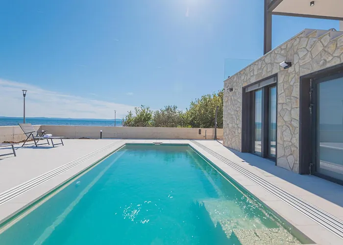 Seafront Aurea With Pool And Seaview Villa Privlaka (Zadar)