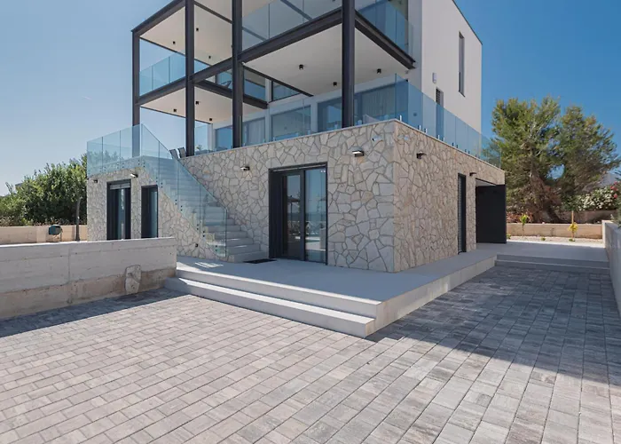 Seafront Aurea With Pool And Seaview Villa Privlaka (Zadar)